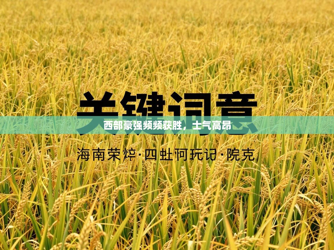 西部豪强频频获胜，士气高昂  第2张